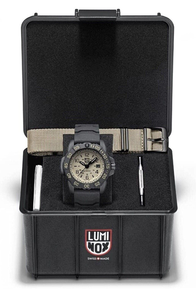Pre-owned Luminox Xs.3251.cbnsf.set Navy Seal Foundation 45 Diver Watch Sapphire Crystal