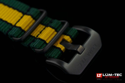 Pre-owned Lüm-tec Lum-tec Watch - Rpm Series - Rpm3 Green & Yellow Dial Chronograph Super-luminova