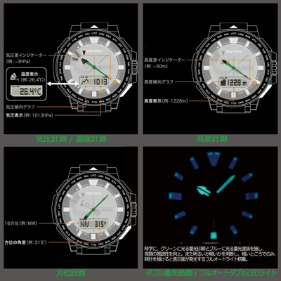 Pre-owned Casio Wristwatch Pro Trek Manaslu Radio Solar Prx-8000gt-7jf Men Watch J..jp