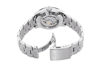 Pre-owned Orient Star Watch Rk-at0010a Men's Silver Red Brown Analog Round Semi Skel..jp