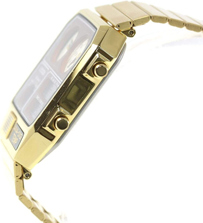 Pre-owned Citizen Ana-digi Temp Reproduction Model Watch Gold Jg2101-72x