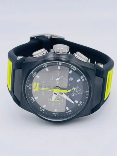 Pre-owned Locman Watch  Mare Chrono Pvd 555kkyy/549 1 23/32in Rubber On Sale