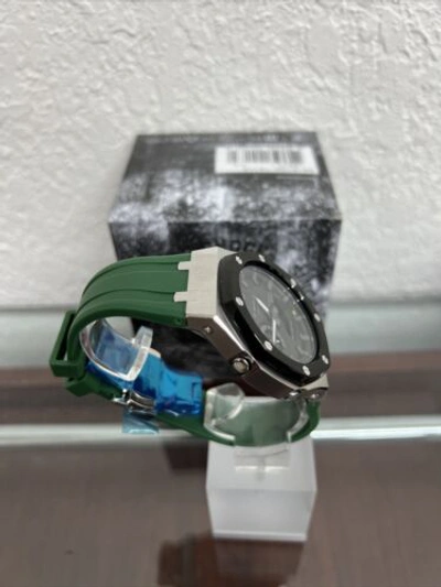 Pre-owned Casio G-shock Ga2100 Green Tough Solar Ap Royal Oak Style Limited Edition