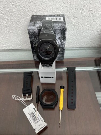 Pre-owned Casio G-shock Ga2100 Steel All Black Oak Ap Royal Oak Style Limited Edition