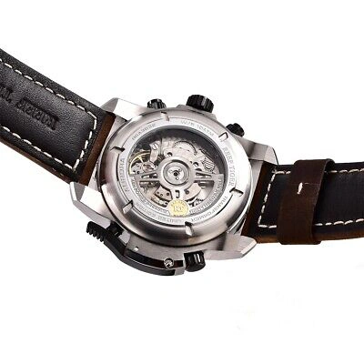 Pre-owned Reef Tiger Men Sport Automatic Mechanical Wrist Watch With Year Month Date Week