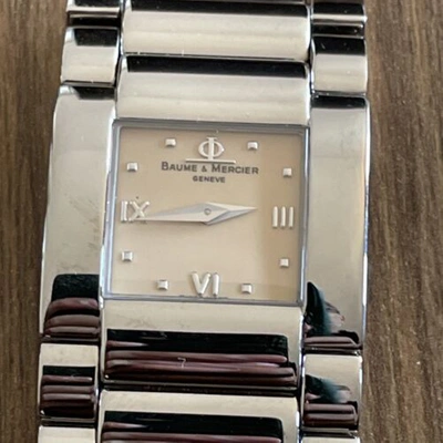 Pre-owned Baume Et Mercier Brand Authentic Baume & Mercier Stainless Steel Quartz Watch