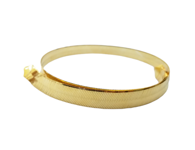 Pre-owned Globalwatches10 Real 10k Yellow Gold Herringbone 11mm Necklace Chain 22" Inch Lobster Lock Solid