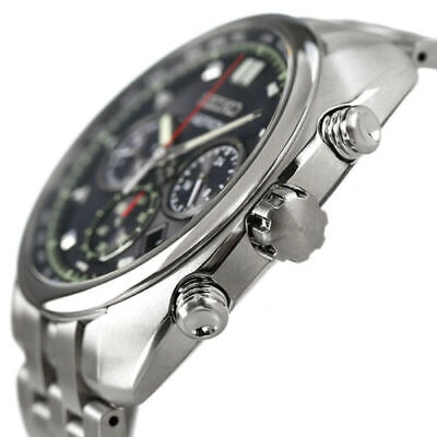 Pre-owned Seiko Astron Sbxy027 Titanium Chronograph Radio Solar Men`s Watch Made In Japan