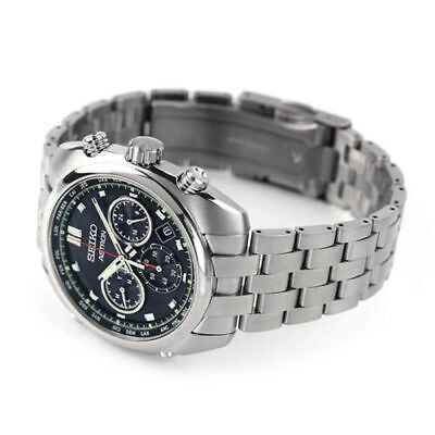 Pre-owned Seiko Astron Sbxy027 Titanium Chronograph Radio Solar Men`s Watch Made In Japan