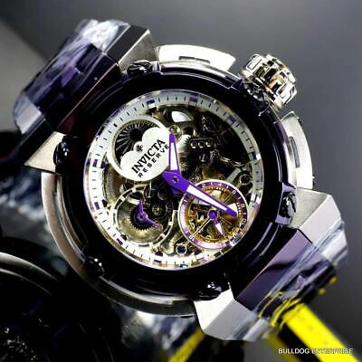 Pre-owned Invicta Reserve X-wing Automatic Day/night Moon Phase Skeletonized Watch