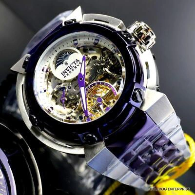 Pre-owned Invicta Reserve X-wing Automatic Day/night Moon Phase Skeletonized Watch