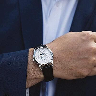 Pre-owned Karl-leimon Wristwatch Cpwh01 Moonphase Classic Pioneer Analog Date Calendar