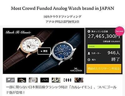 Pre-owned Karl-leimon Wristwatch Cpwh01 Moonphase Classic Pioneer Analog Date Calendar