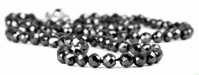 Pre-owned Ambika 7 Mm 24 Inch Black Diamond Necklace Quality-aaa Clarity Certified Christmas Gift