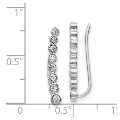 Pre-owned Goldia 14k White Gold Diamond Earrings