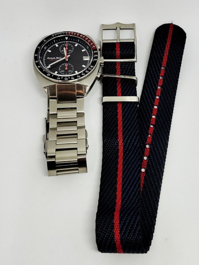 Pre-owned Detroit Mint Speedy Chronograph- Black Tire Dial Seiko Vk61