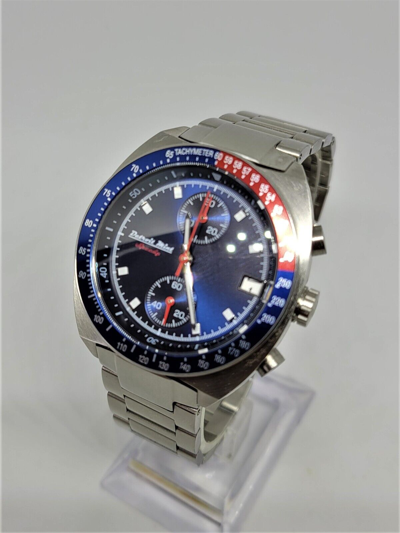 Pre-owned Detroit Mint Speedy Chronograph- Blue Pogue Dial Seiko Vk61