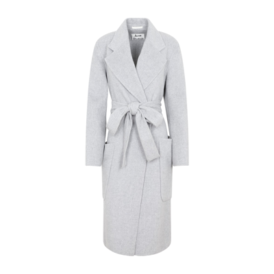 Shop Acne Studios Wool Coat In Grey