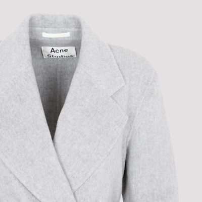 Shop Acne Studios Wool Coat In Grey