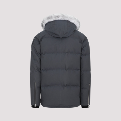 Shop Moose Knuckles 3q Fur Jacket Wintercoat In Grey
