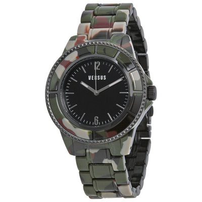 Pre-owned Versace Versus  Tokyo Sof030014 Unisex Watch 42mm Camo Japanese Quartz Wristwatch