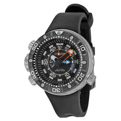 Pre-owned Citizen Promaster Aqualand Depth Meter Eco-drive Men's Watch Bn2029-01e