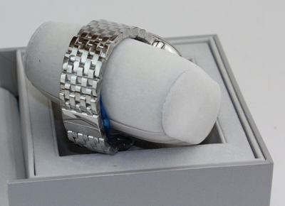 Pre-owned Michele Authentic  Csx 36 Silver Mirror Chronograph Mww03c000518 Womens Watch