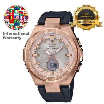 Pre-owned Casio International Warranty Msg-w200g-1a1jf Baby-g Radio Solar Men's Watch