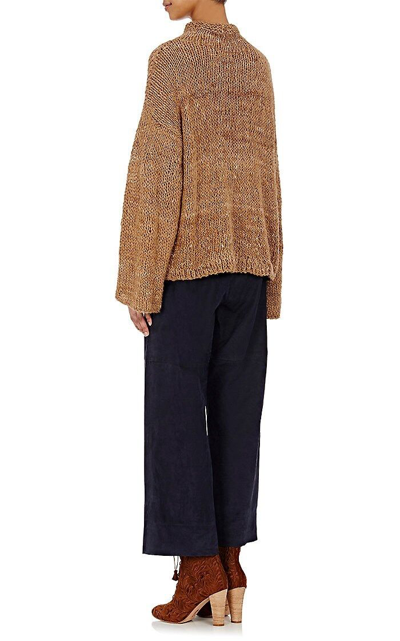 Pre-owned Ulla Johnson $460  Nellie Alpaca Turtleneck Sweater Jumper Pullover Camel Brown