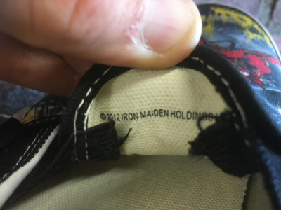 Pre-owned Vans Classic Slip On (iron Maiden 30th) Number Beast Vn-0qfdim3 Multi Sizes $200 In Black