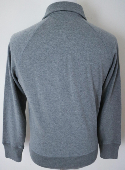 Pre-owned Tom Ford $1190  Gray 1/2 Zip Cashmere Cotton Sweatshirt Sweater 52 Euro Large