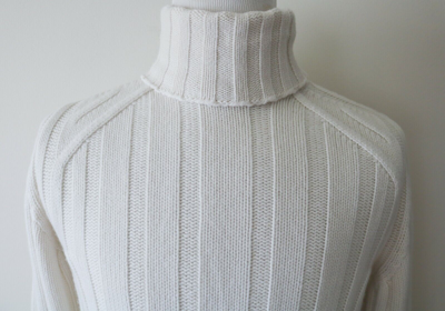 Pre-owned Stefano Ricci $2695  Dolcevita Ivory Thick 100% Cashmere Turtleneck Sweater 52 Eu In White