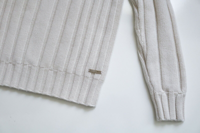 Pre-owned Stefano Ricci $2695  Dolcevita Ivory Thick 100% Cashmere Turtleneck Sweater 52 Eu In White