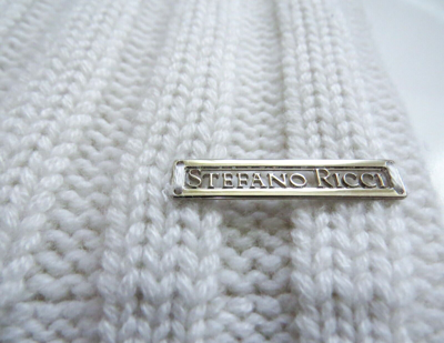 Pre-owned Stefano Ricci $2695  Dolcevita Ivory Thick 100% Cashmere Turtleneck Sweater 52 Eu In White
