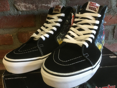 Pre-owned Vans Sk8-hi (iron Maiden 30th) Number Of The Beast Vn-0ts9im3 Multi Sizes $300 In Black
