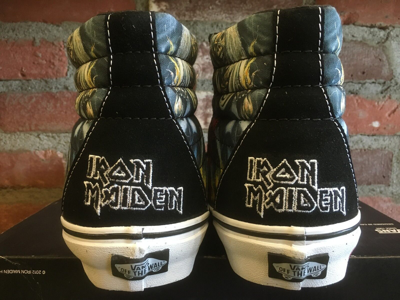 Pre-owned Vans Sk8-hi (iron Maiden 30th) Number Of The Beast Vn-0ts9im3 Multi Sizes $300 In Black