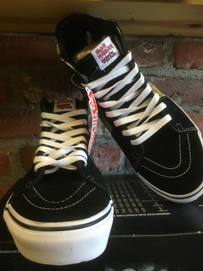 Pre-owned Vans Sk8-hi (iron Maiden 30th) Number Of The Beast Vn-0ts9im3 Multi Sizes $300 In Black