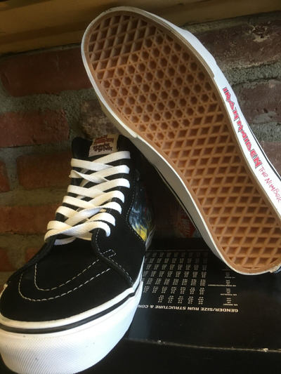 Pre-owned Vans Sk8-hi (iron Maiden 30th) Number Of The Beast Vn-0ts9im3 Multi Sizes $300 In Black