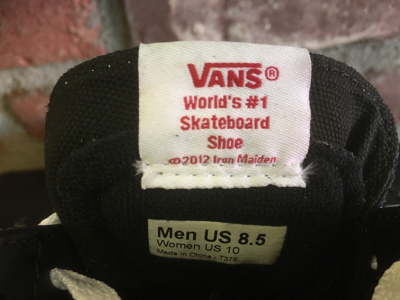 Pre-owned Vans Sk8-hi (iron Maiden 30th) Number Of The Beast Vn-0ts9im3 Multi Sizes $300 In Black