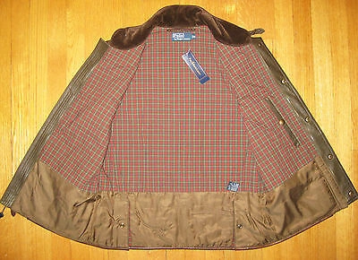 Pre-owned Polo Ralph Lauren Ralph Lauren Polo Men's Hunter Green Leather Vest - Size Small - $795 Msrp