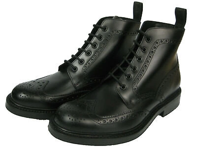 Loake black deals brogue boots