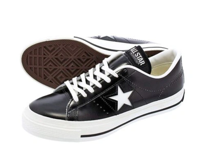 Pre-owned Converse One Star J White Black Made In Japan Shoes Sneakers With Tracking In White/black