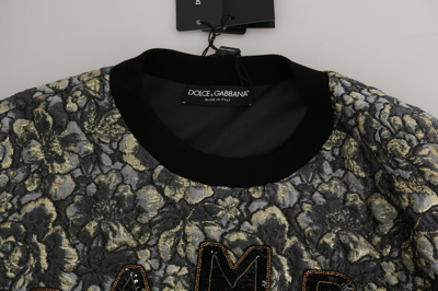 Pre-owned Dolce & Gabbana Sweater Samba Jacquard Palmtree Pullover S. It46 / S Rrp $2500 In Multicolor