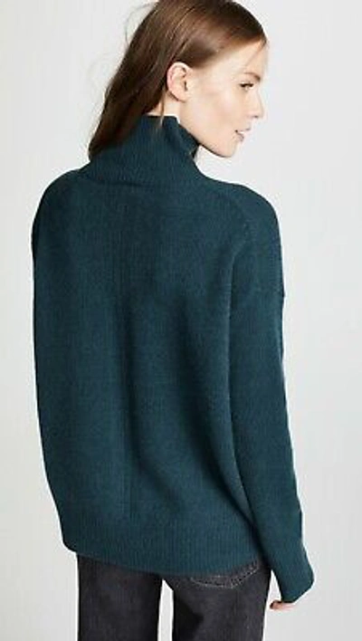 Pre-owned 360cashmere 360 Cashmere Valeria Turtleneck Cashmere Sweater, Kelp Green Size Xs, S $449