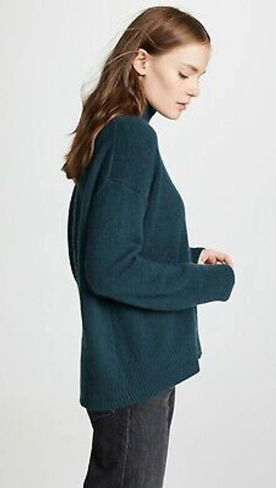 Pre-owned 360cashmere 360 Cashmere Valeria Turtleneck Cashmere Sweater, Kelp Green Size Xs, S $449
