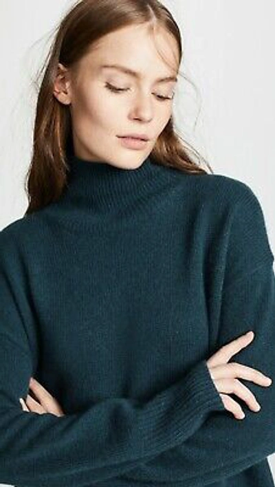 Pre-owned 360cashmere 360 Cashmere Valeria Turtleneck Cashmere Sweater,  Kelp Green Size Xs, S $449 | ModeSens