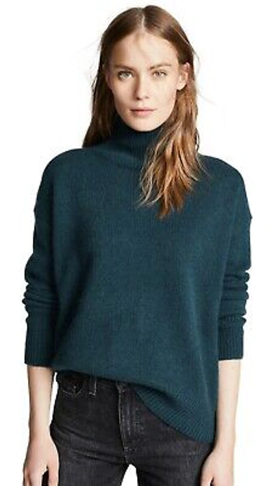 Pre-owned 360cashmere 360 Cashmere Valeria Turtleneck Cashmere Sweater, Kelp Green Size Xs, S $449