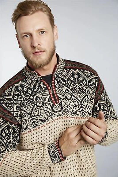 Pre-owned Invisible World Men's Pure Alpaca Zip-front Pullover Sweater Max In Multicolored
