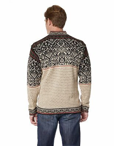 Pre-owned Invisible World Men's Pure Alpaca Zip-front Pullover Sweater Max In Multicolored