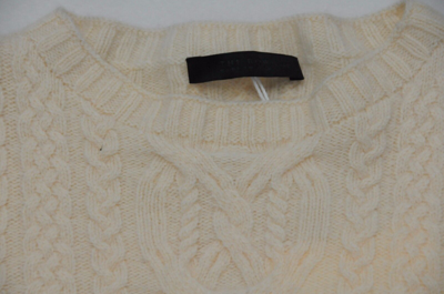 Pre-owned The Row $1150  Cashmere Merino Wool Dark Cream Felicity Top Sweater Xs S